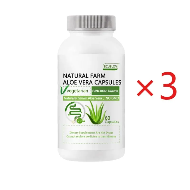 Aloe Vera Extract Capsules - Helps Cleanse and Detoxify The Colon Burn Fat Maintain Stomach Acid Balance and Boost Immunity — image 11