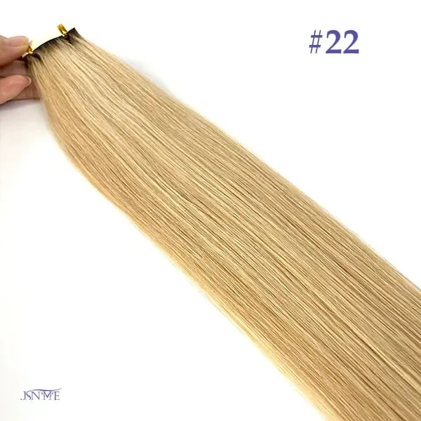 Mini Tape In Hair Extensions Seamless Invisible SKin Weft 100% Remy Human Hair Black Brown Blonde For Salon For Women — image 11