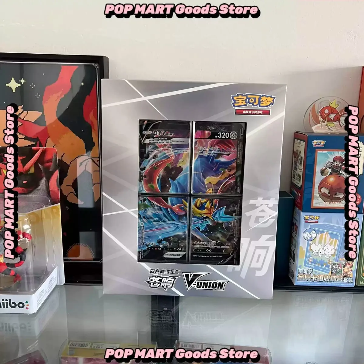 W magazynie 100% oryginalna karta Pokemon Ptcg kwartet sprzęgło V-Union pudełka na prezenty Pikachu Big Gather Moru Baker Mew-Two Ptcg Box
