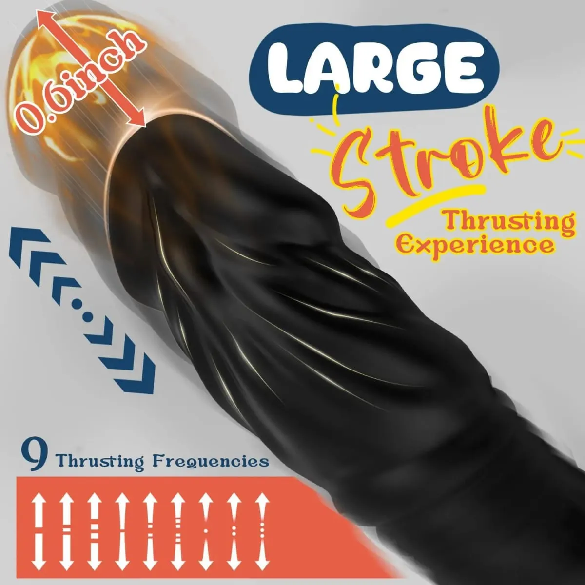 Male Sex Toy for Man Gay Couple Pleasure,5-in-1 Prostate Massager Thrusting Anal Vibrator ,Dual Silicone Cock Ring with APP&Re — image 4