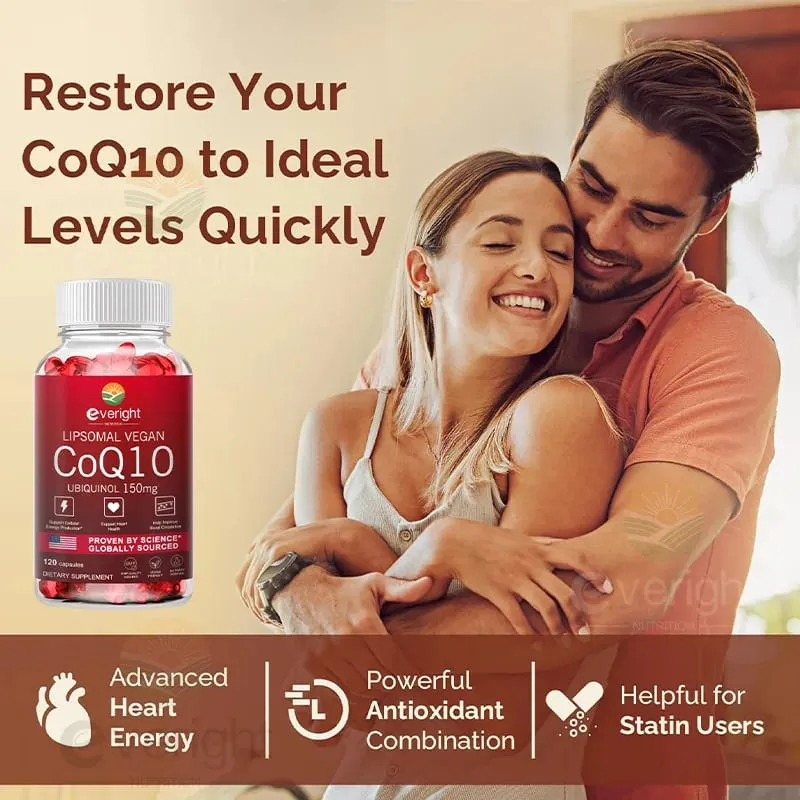Liposomal CoQ10 150mg Capsules High Absorption Ubiquinol Coenzyme Q10 for Antioxidant Heart Function & Energy Production — image 5