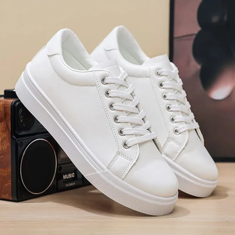 New Hot Selling Fashionable Men's Board Shoes Trendy White Shoes Student Sports Leisure Shoes Versatile Men's Shoes — image 6