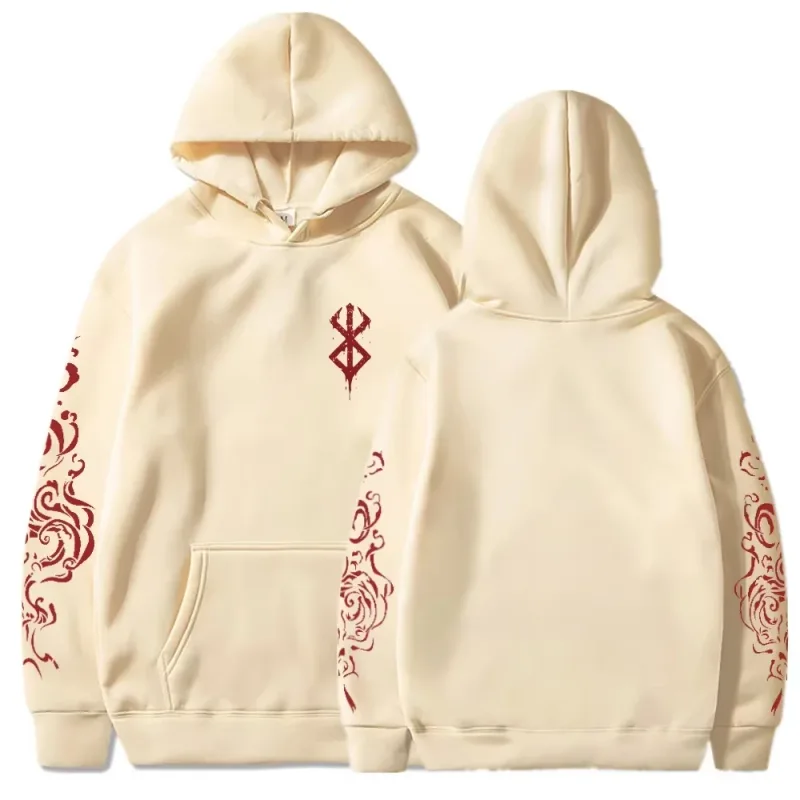 Anime Berserk Acid Hoodies Printed Men Women Fashion Long Sleeve Harajuku Goth Clothing Aesthetic Streetwear Sweater Oversized — image 3