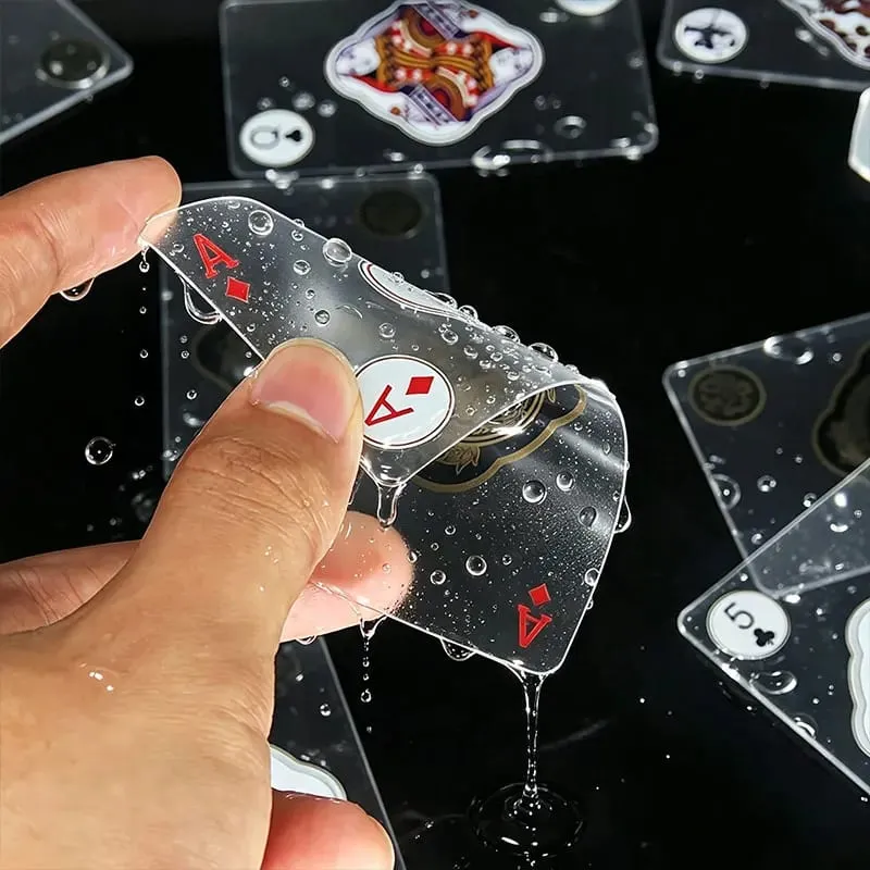 Waterproof Transparent Plastic Playing Cards Creative Durable PVC Poker for Deck Board Game Classic Card Game Family Fun
