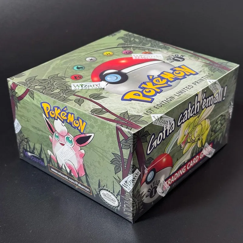 Pokémon Booster Packs Base Fossil Jungle 9 single bags 1 pack/11 Cards and Booster Box 3 1Box/36 Packs models Proxy Game Cards