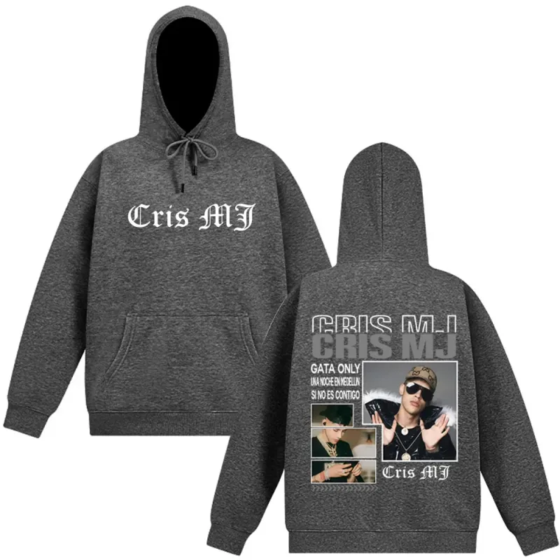 Rapper CRIS MJ Music Album Tour Merch Vintage Graphic Hoodies Men Women Hip-hop Long Sleeve Tracksuit Casual Oversized Pullover — image 5