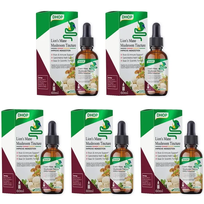 Lion's Mane Mushroom Tincture Liquid Brain & Immune Support and Gastrointestinal Health Support Lion's Mane 600 Mg 60 ML — image 11