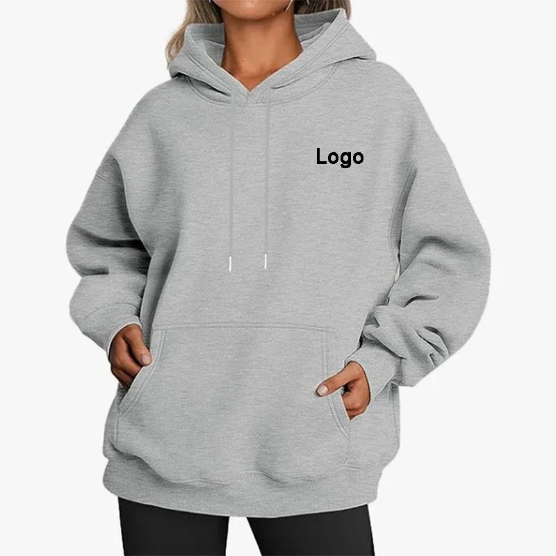 Customized Oversize Hoodies Women Fashion Printed Loose Long Sleeve Shoulder Drop Cuff Sweathsirts Streetwear Pullovers Sudadera — image 5