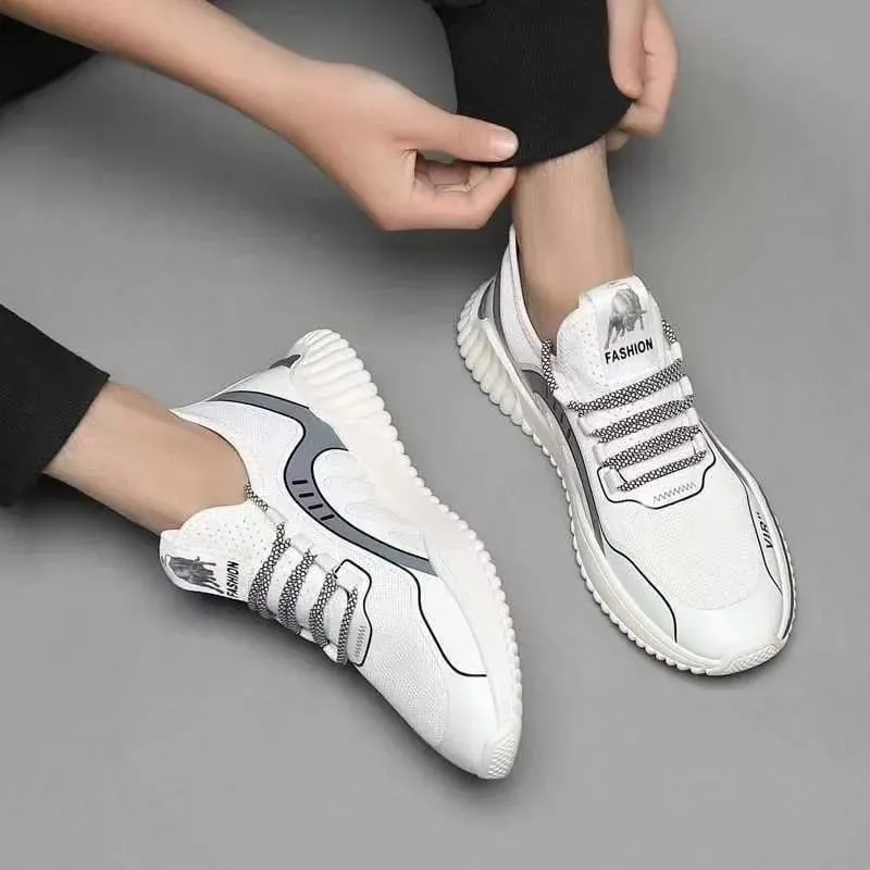 Men's lightweight mesh breathable casual sports shoes summer soft sole comfortable anti slip outdoor running shoes male sneakers — image 5