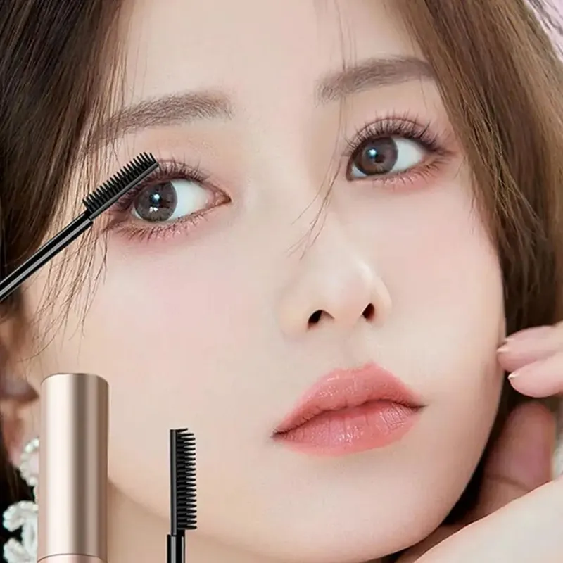 Mascara per ciglia Mascara impermeabile in fibra di seta Nero Estensioni per ciglia lunghe e arricciate Occhi non agglomeranti Cosmetici per il trucco — image 6