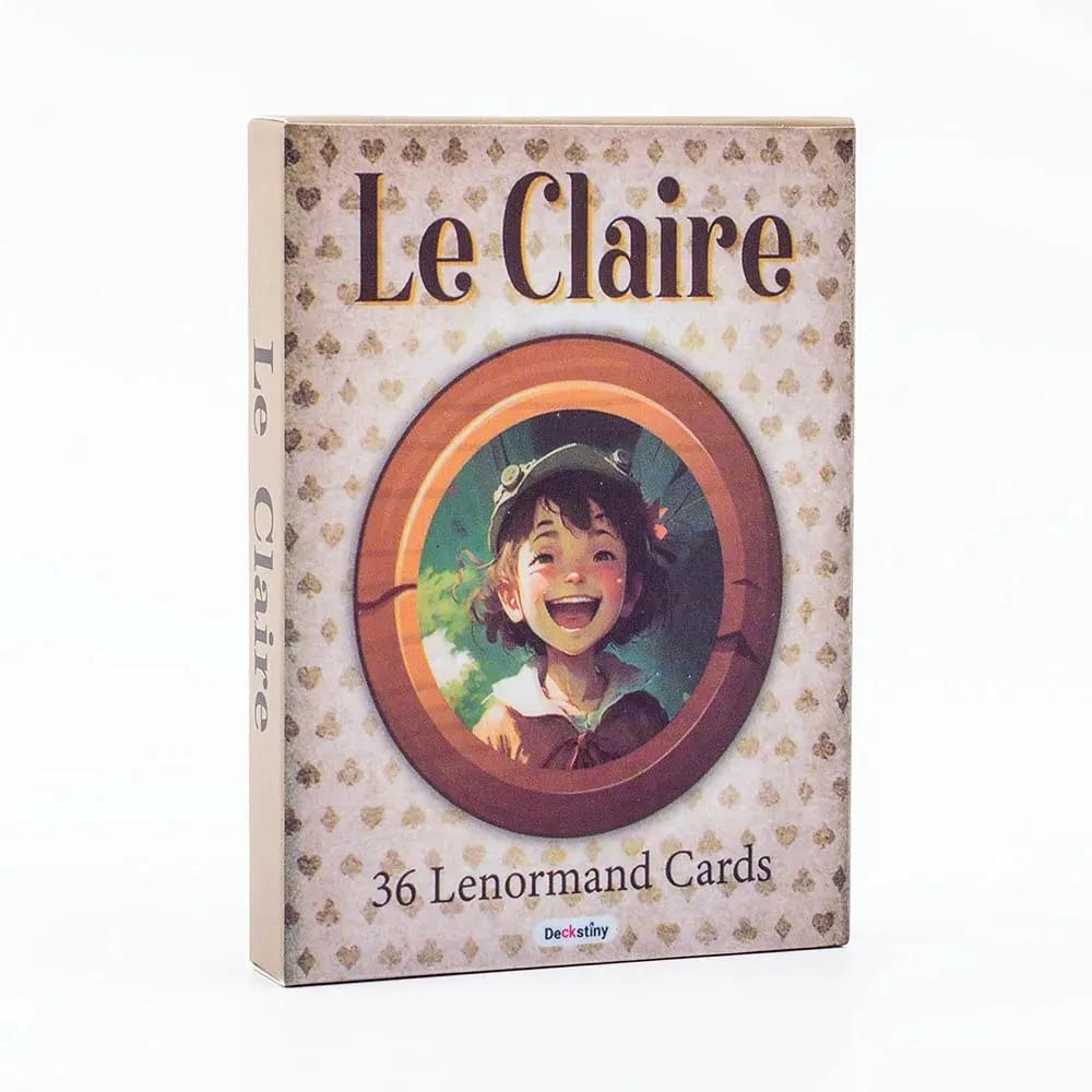 Le Claire 36 Lenormand Cards Board Game for Family Party English Version Fortune Telling Divination Tarot Oracle Card Decks