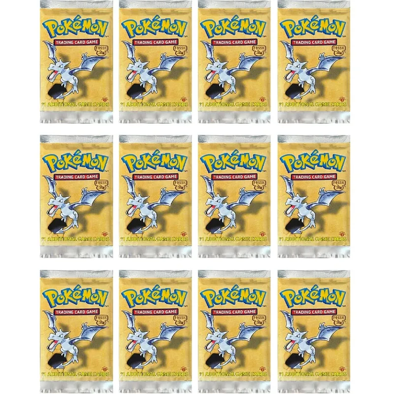 Pokémon Booster Packs Base Fossil Jungle 9 single bags 1 pack/11 Cards and Booster Box 3 1Box/36 Packs models Proxy Game Cards