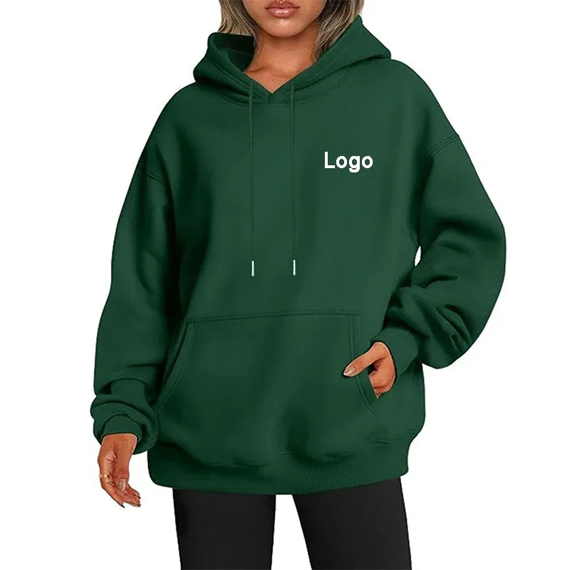 Customized Oversize Hoodies Women Fashion Printed Loose Long Sleeve Shoulder Drop Cuff Sweathsirts Streetwear Pullovers Sudadera — image 16