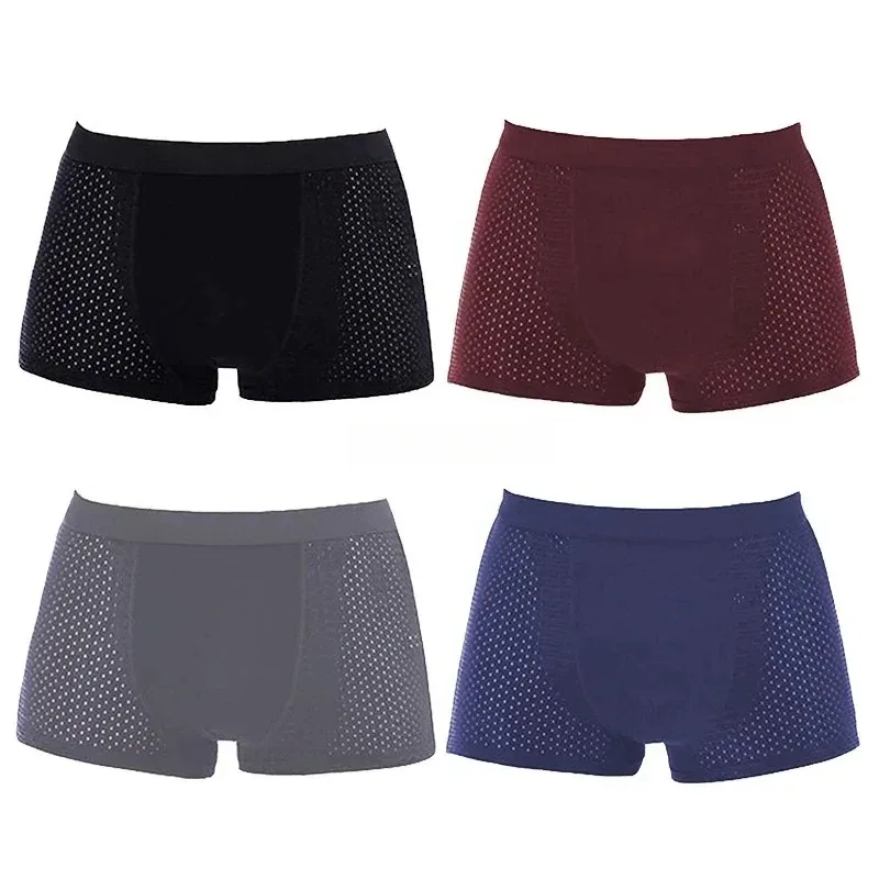 4Pcs Men's Boxer Briefs Ultra Soft Anti Odor Underwear Breathable Mesh with Ventilation Holes Stretch Comfort for Daily — image 20