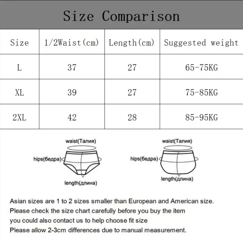 3PCS Men Middle Waist Printed Boxers Shorts Solid Color Simple Casual Briefs Underwear Breathable Comfortable Panties L-2XL — image 6