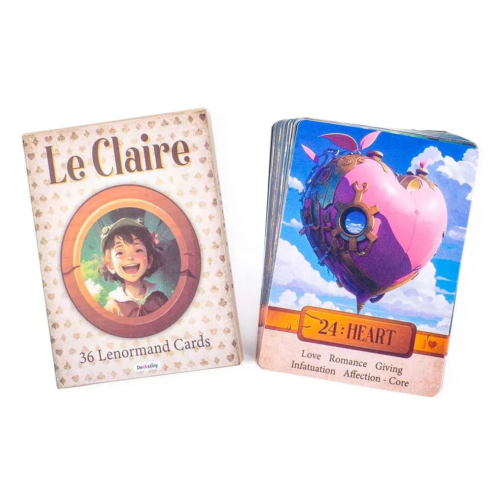 Le Claire 36 Lenormand Cards Board Game for Family Party English Version Fortune Telling Divination Tarot Oracle Card Decks — image 3