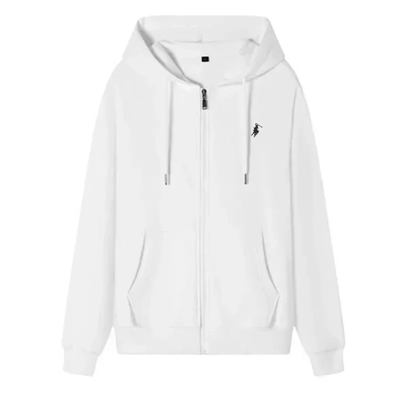The new autumn and winter casual men's sportswear fashionable outdoor jogging fitness zipper hoodie and warm sweatshirt — image 4