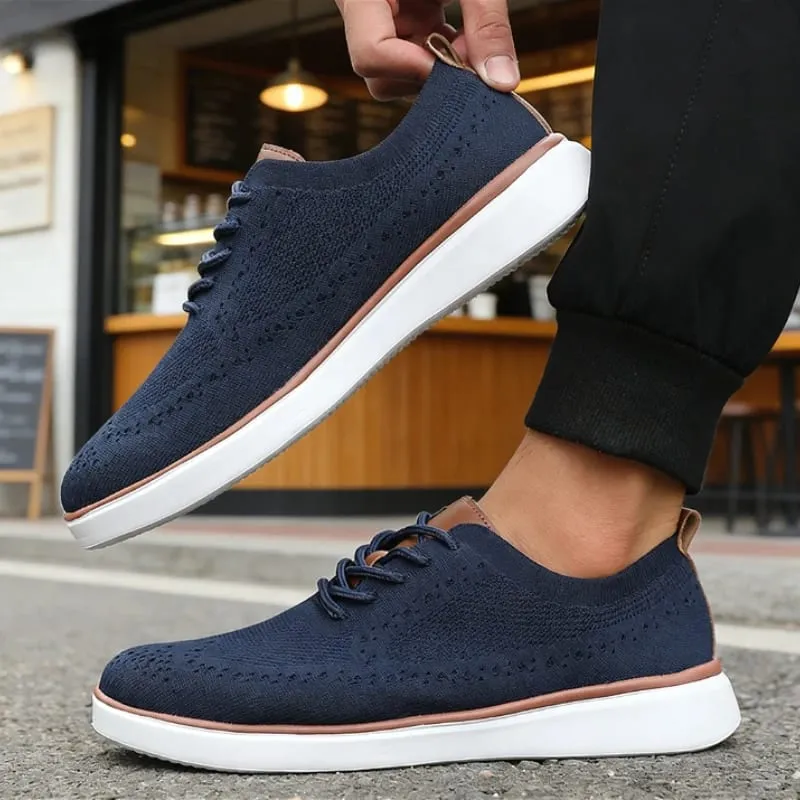 New Classis Men's Causal Shoes Mesh Breathable Non Slip Walking Shoes Fashion Soft Sole Stylish Sneakers Tennis Flat Shoes Men — image 8
