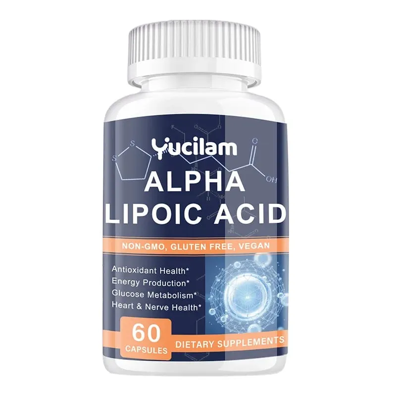 Alpha Lipoic Acid - Boosts Energy Metabolism Relaxes Nerves Supports Nervous System Health Promotes Brain & Heart Health