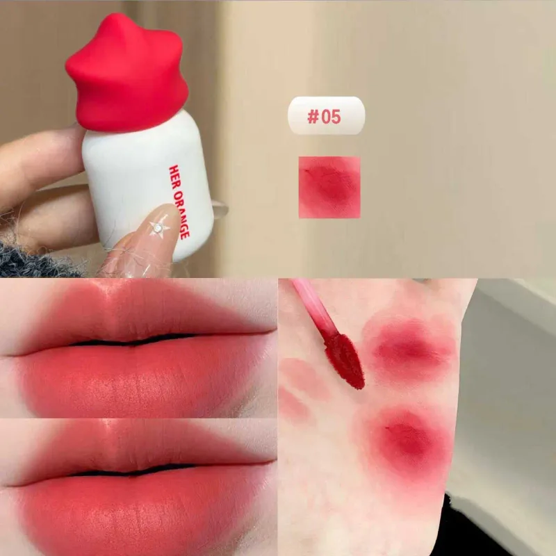 Herorange, morbido fango opaco per labbra, non si asciuga, a lunga tenuta, per un trucco conveniente per gli spostamenti quotidiani — image 9