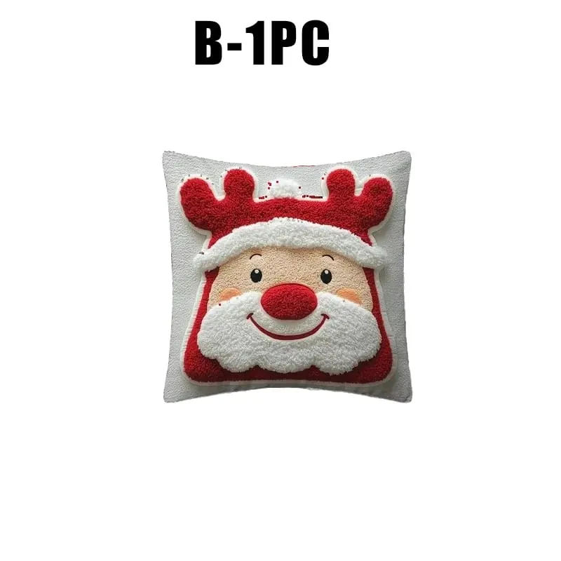 Christmas Character Cushion Cover Snowman Reindeer Digital Print on Stretch Fabric for Festive Home Decor — image 11