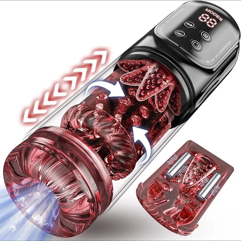 Automatic Male Masturbator Telescopic Rotation Vagina Masturbation Equipment Sex Toys for Men Goods for Adults Piston Mastubator — image 1