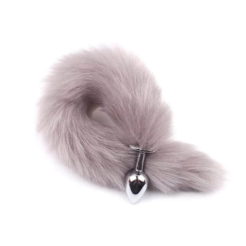 Metal Butt Plug Sexy Fox Tail Role-playing Games Lovers Adult Sex Toys Masturbation Stimulation Massager For Women Men Couple
