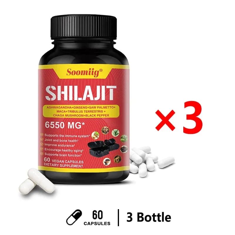 Original Shilajit Supplement - Supports for Muscle Strength & Immunity Enhance Men Performance Endurance for Adult