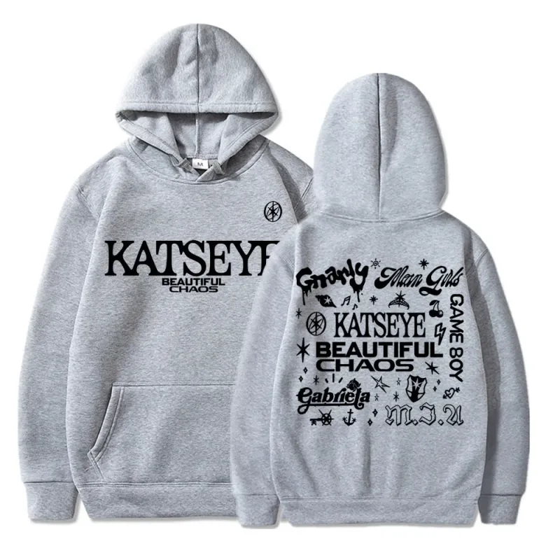 Kpop Katseye Beautiful Chaos Album Tour Hoodies Fashion Retro Harajuku Men Women Sportwear Fleece Oversized Tracksuit Streetwear — image 16