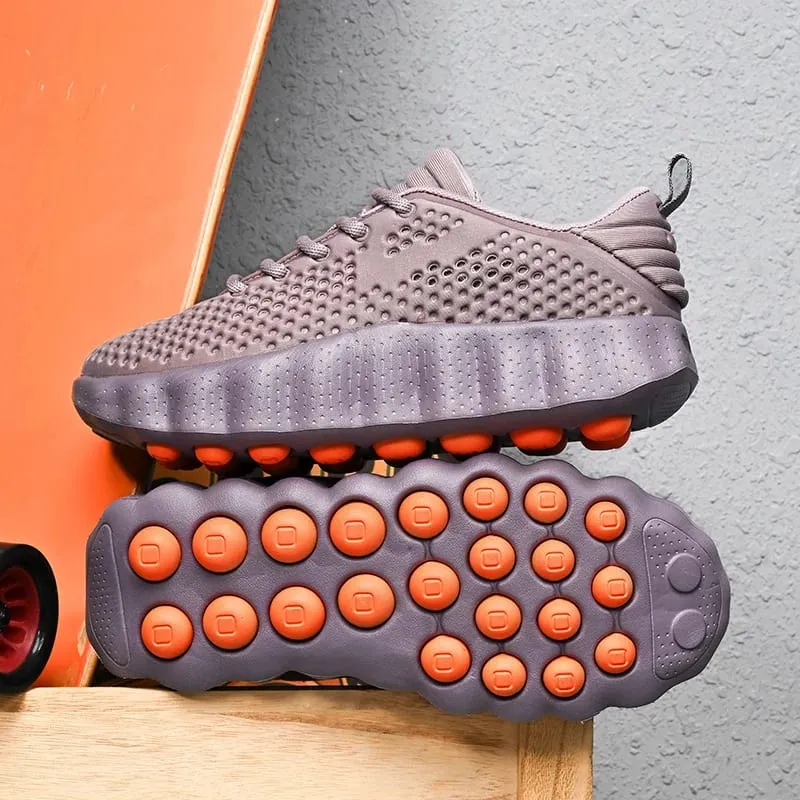 Men Running Shoes Summer Breathable Sneakers Shock Absorbing Platform Sport Trainers Non Slip Fashion Women Casual Walking Shoe — image 9