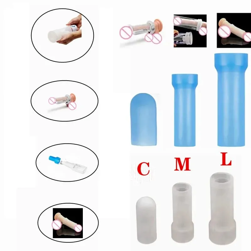 S/M/L Silicone Glans Protector Cap Szexjátékok Nemi szervek ujjú farka megnagyobbító nyújtó ujjú péniszhez felnőtt kellékek — image 3