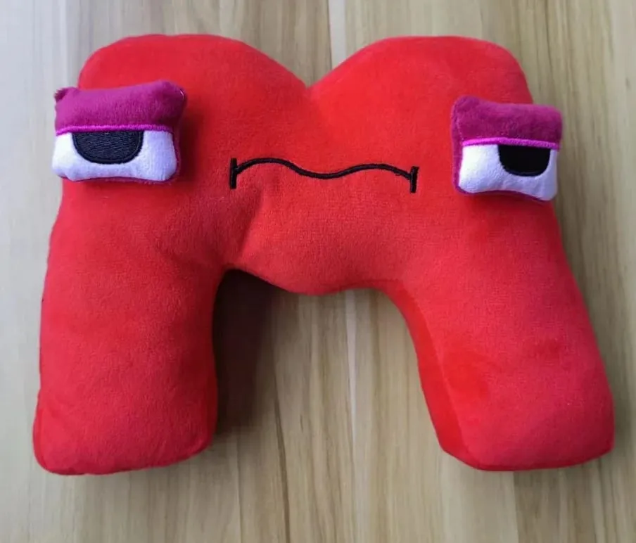 Cute A-Z Red Alphabet Plush Pillows Soft Letter Stuffed Dolls Kids Educational Learning Toy Gift — image 27