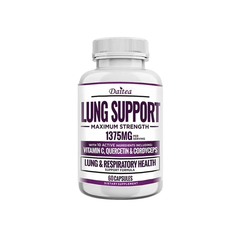 Lung Support Supplement for Lung Cleanse & Detox with Quercetin Bromelain Vitamin C & Cordyceps for Lung Respiratory Support — image 10