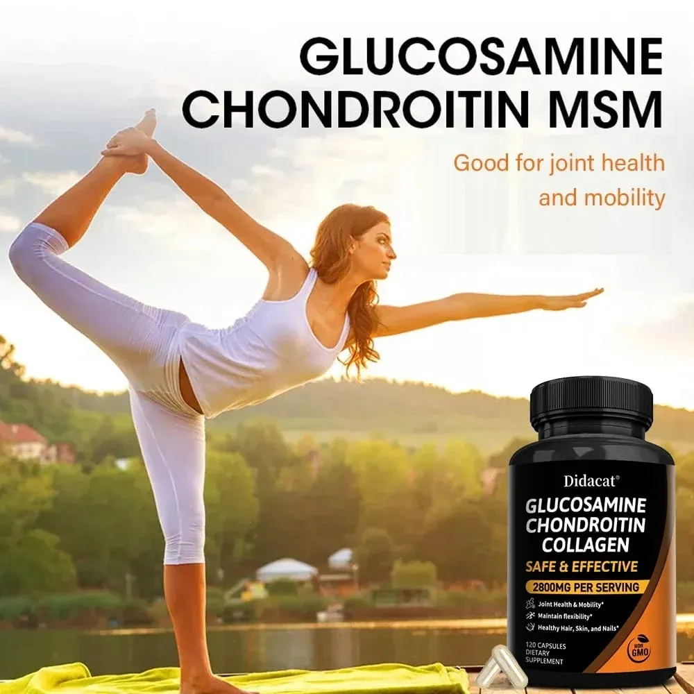 Chondroitin Glucosamine Collagen Capsules for Knee Joint Health Bone Quickly Nutrition Supplement — image 5
