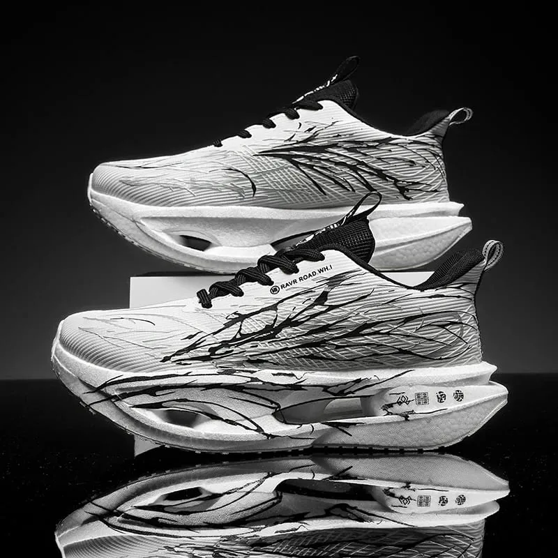 Men Women Ultra Light Carbon Plate Running Shoes Breathable Mesh Upper Soft Midsole Rubber Outsole for Running Training Sneakers — image 13