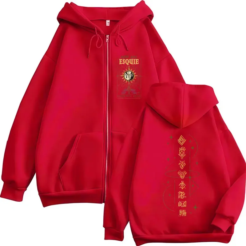Gamer Esquie Clair Obscur Expedition 33 Zipper Hoodies Men's Women Clothing Zip Up Hooded Sweatshirts Jacket Coat Streetwear — image 4