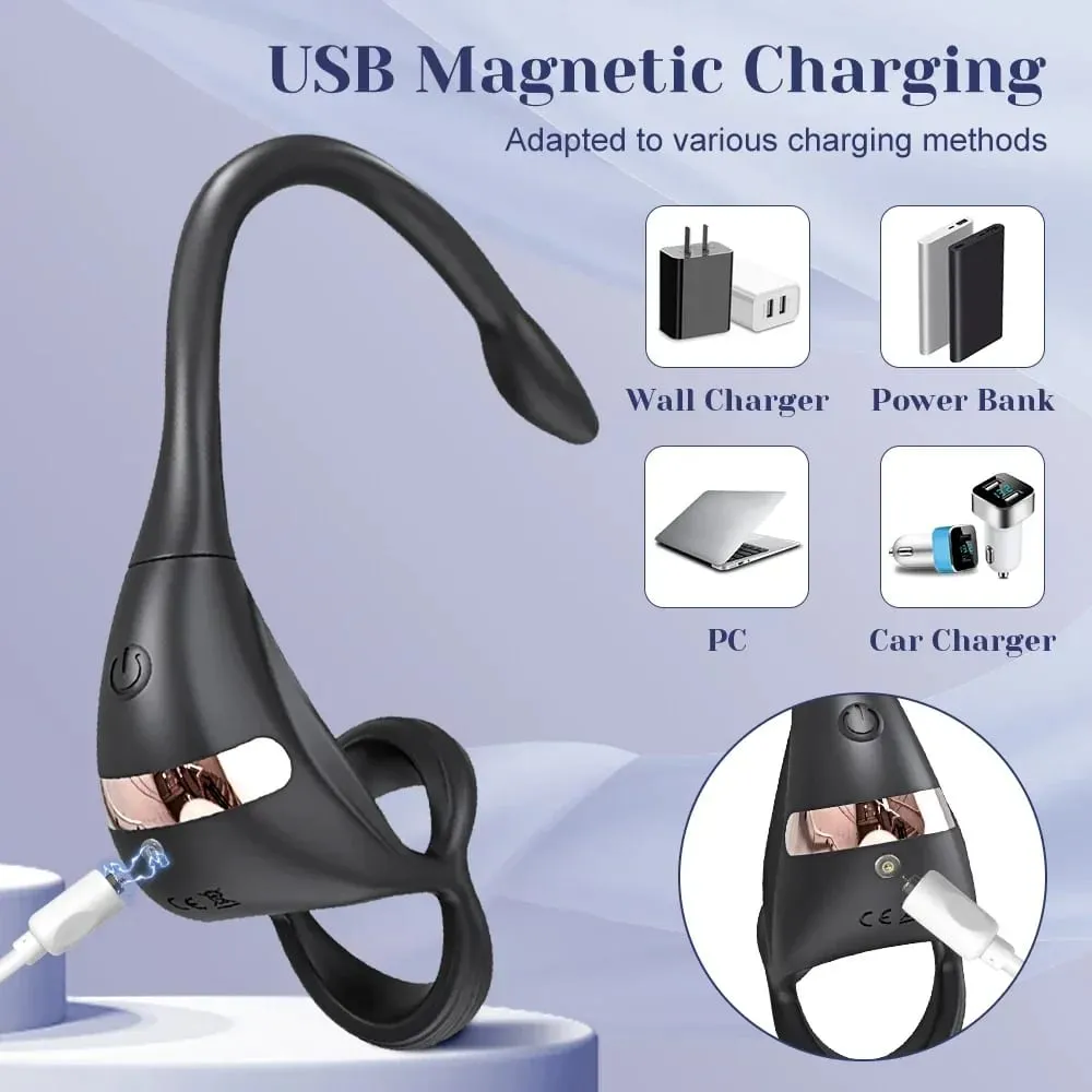 Plug anal avec contrôle par application, anneau pénien, masseur de prostate vibrant pour hommes débutants, vibrateur anal, plug anal pour jouet sexuel gay pour hommes de 18 ans et plus — image 3