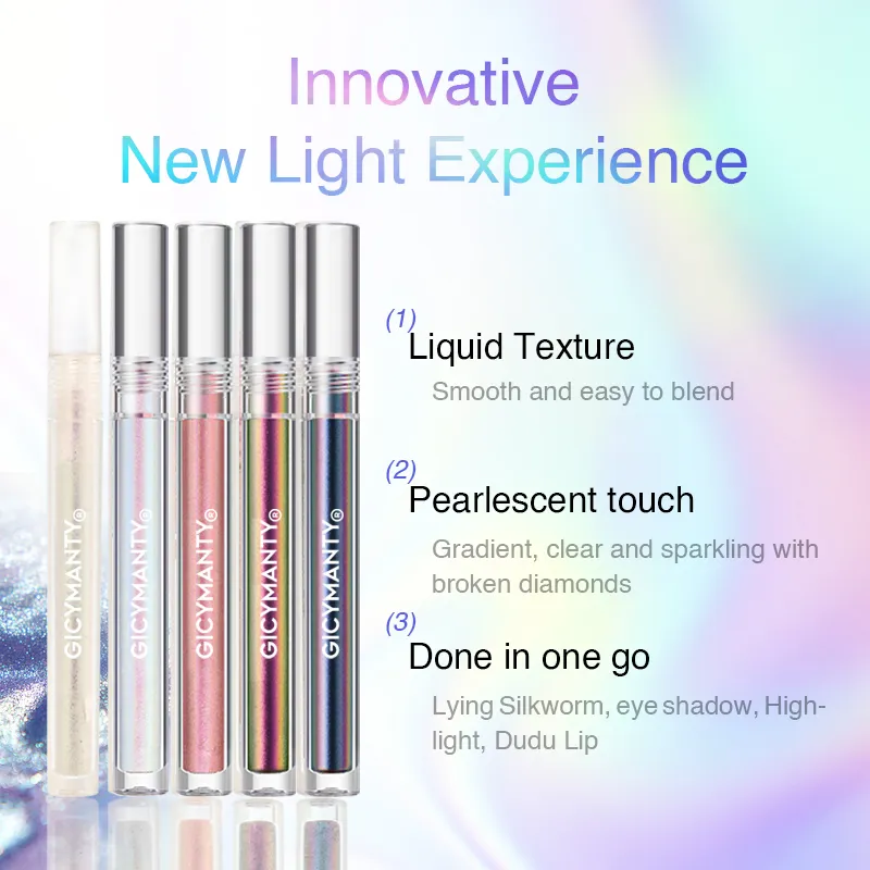 Polarized Chameleon Liquid Eyeshadow Shimmer Glitter Long Lasting Waterproof Multi-Use Eye Highlight Blusher Makeup — image 4