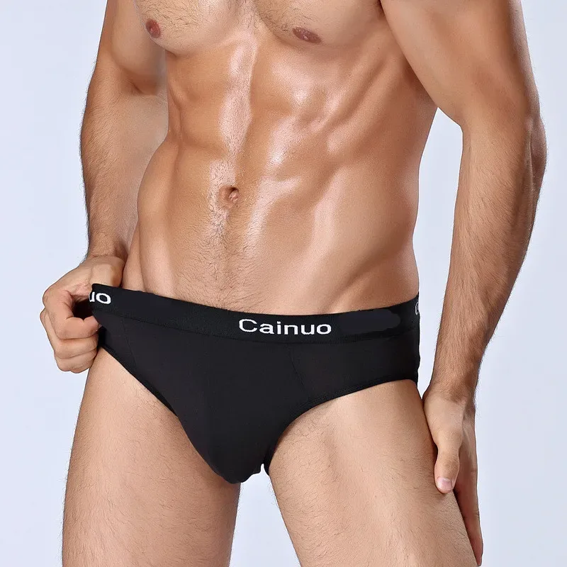 4Pcs/Lot Summer Men's Triangle Pants Plus Size Men's Underwear Sexy Boy Comfortable Solid Underpants Fungi-Proofing Men Panties — image 10