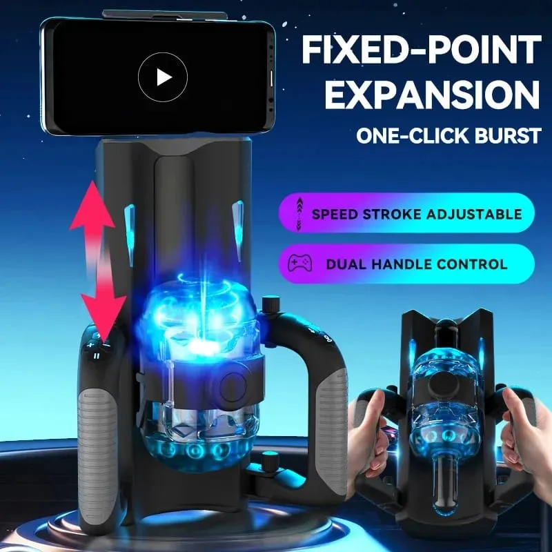 Thrusting High Speed Male Masturbator Machine Automatic Telescopic Masturbation Cup Handsfree Sex Toys for Male Masturbator — image 5