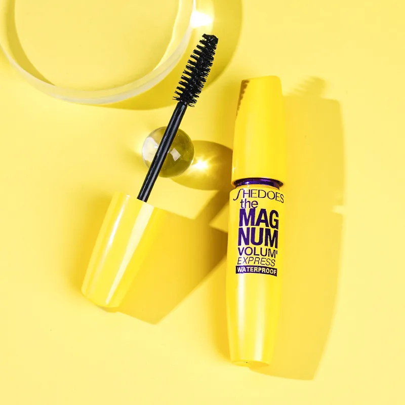 Gele Mascara Waterproof Verlenging Curling Volumizing Natuurlijke langdurige veegvaste oogmake-up Cosmetica — image 3