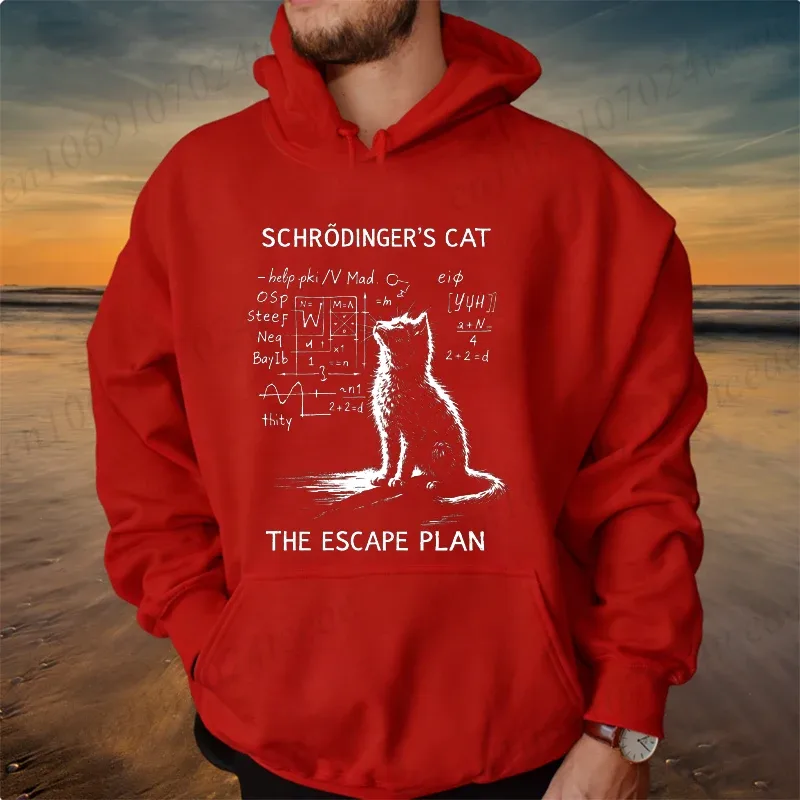 Funny Cat Physics Design Hoodies Math Science Humor Cat Print Sweatshirt Personalized Men Women Casual Streetwear Fashion Hoodie — image 16