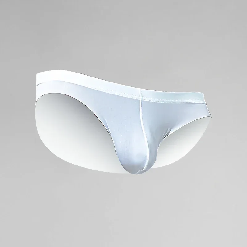 Modal men's underwear. Super - thin ice - silk style for summer. Alluring, breathable men's briefs. Sexy, translucent underpants