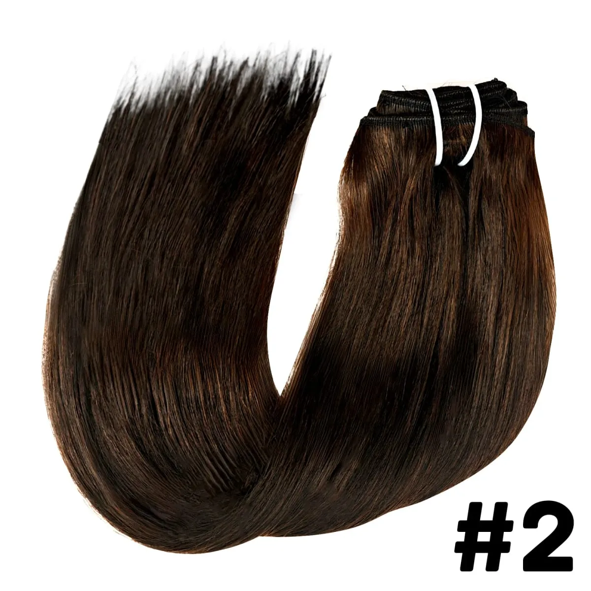 Clip Ins Straight Seamless Brazilian Human Hair Extensions 10A Brazilian Virgin Human Hair 8 Pcs Clip In Extensions 120G/Pack — image 9