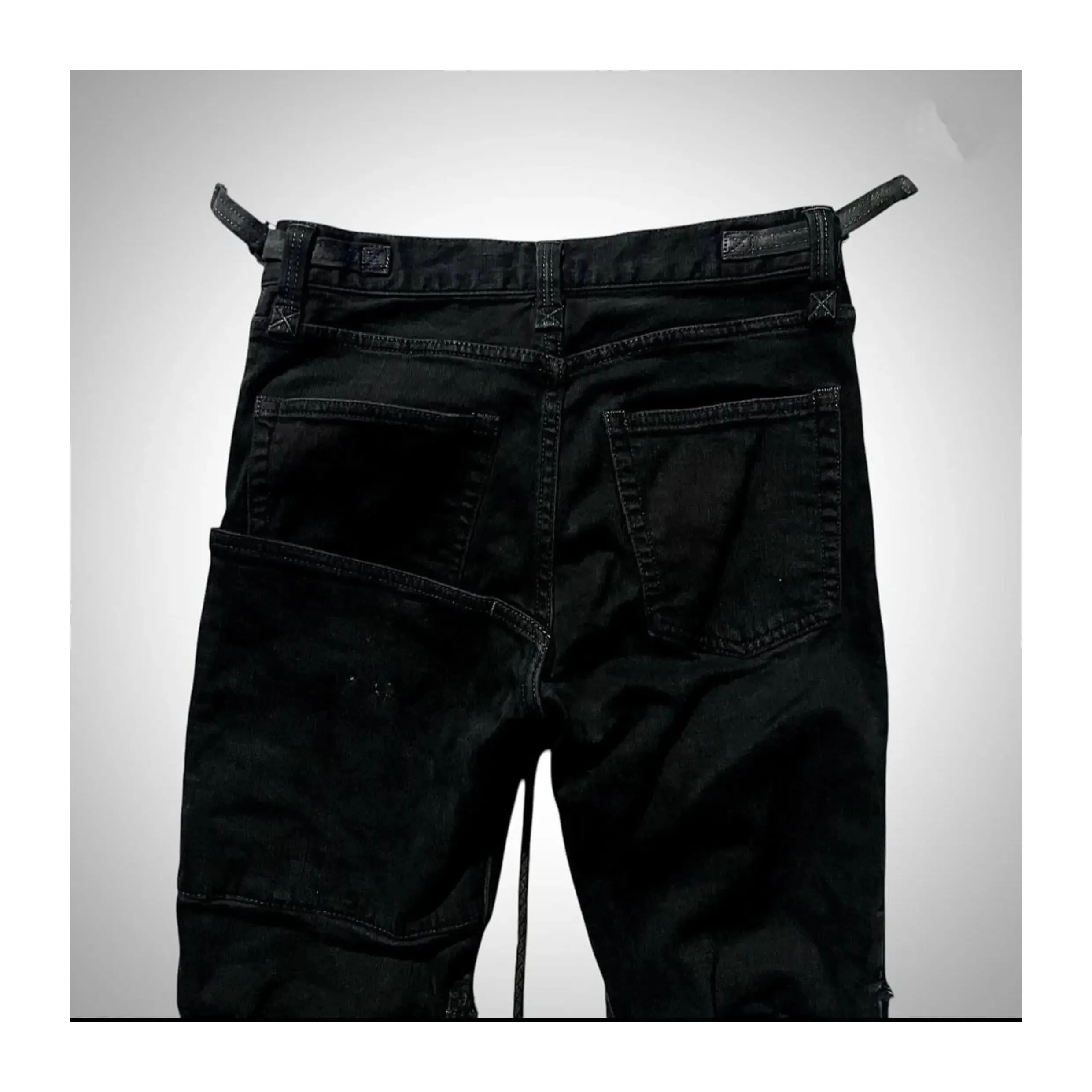 Ifsixwasnine Vision Washed Striped Lace-Up Slim-Fit Pull Jeans — image 9