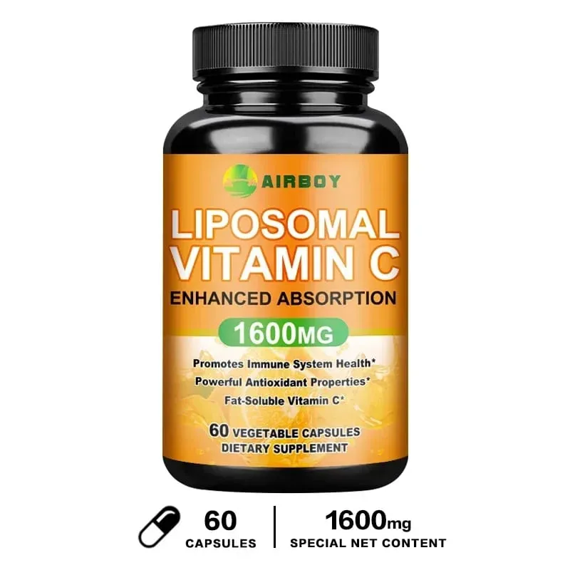 Λιποσωματική βιταμίνη C 1600mg - Προωθεί την παραγωγή κολλαγόνου Ανοσολογική υποστήριξη Ισχυρό αντιοξειδωτικό — image 8