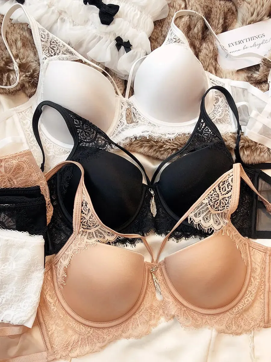 Sexy Hollow Push Up Bra Set Seamless Glossiness Comfort Women Underwear Classic Bandage Design Temptation Bras and Panties Sets — image 4