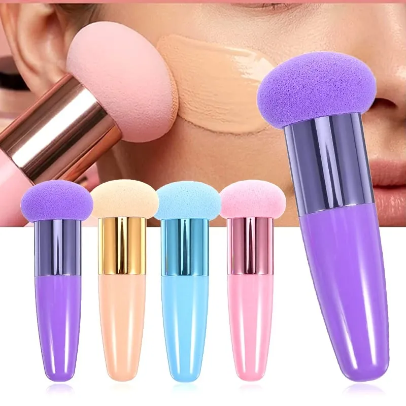 New Mushroom Head Makeup Brush Puff Beauty Makeup Sponge With Handle Make-up for Fashion Women Professional Makeup Tools Puff — image 1