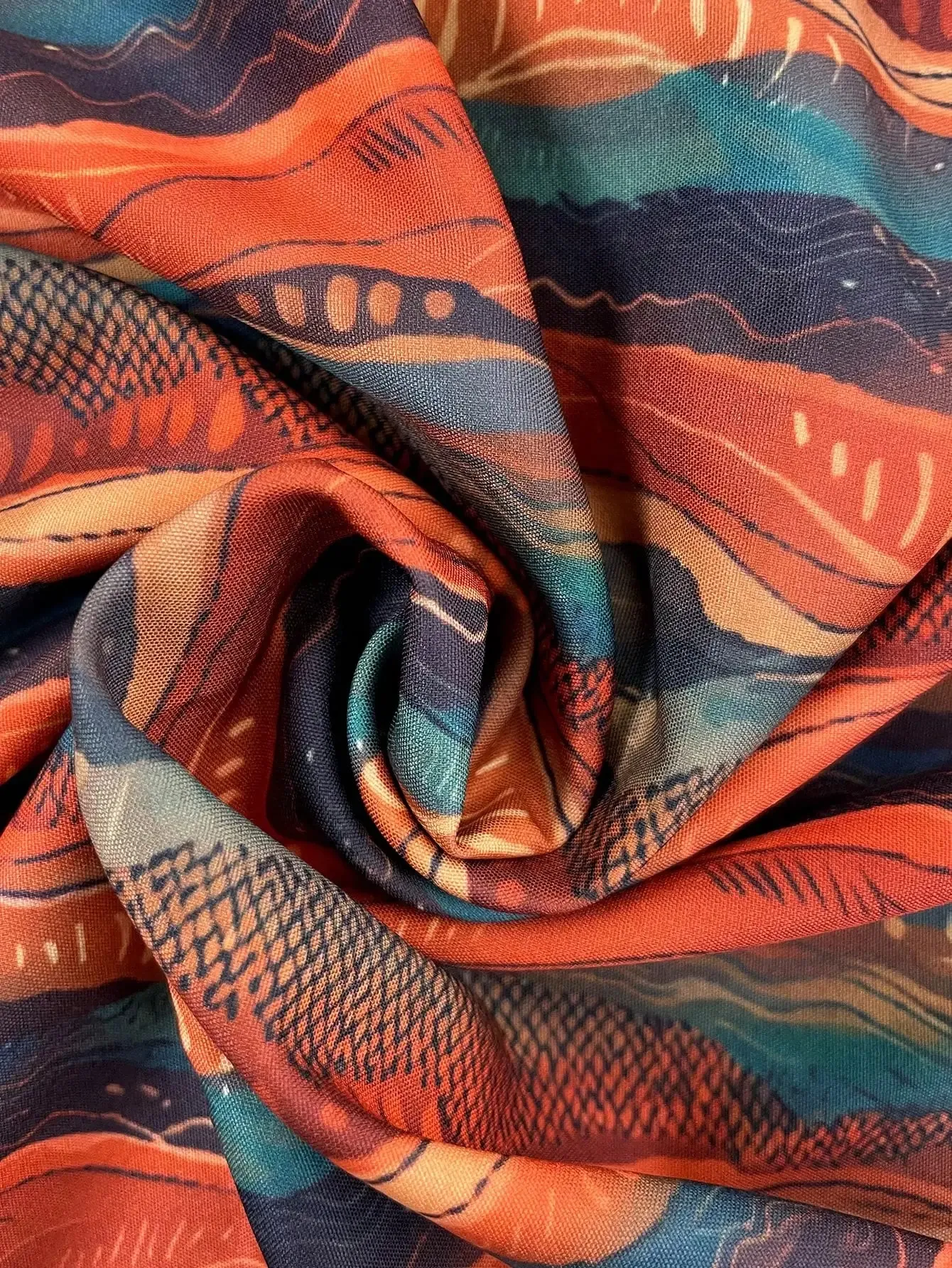 2026 Summer New Fashion Women's Sleeveless V Neck Halter Top Abstract Print Loose Fit Summer Casual Tank Top — image 4