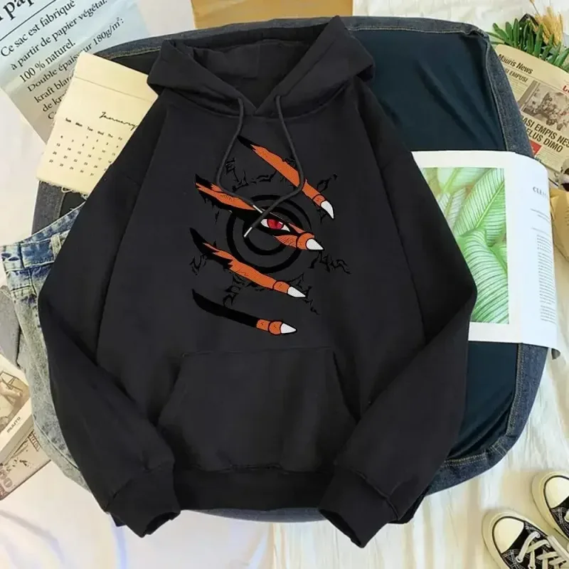 2026 Anime and manga printed hoodies for men and women, hooded pullovers for spring and autumn, comfortable sportswear tops — image 3